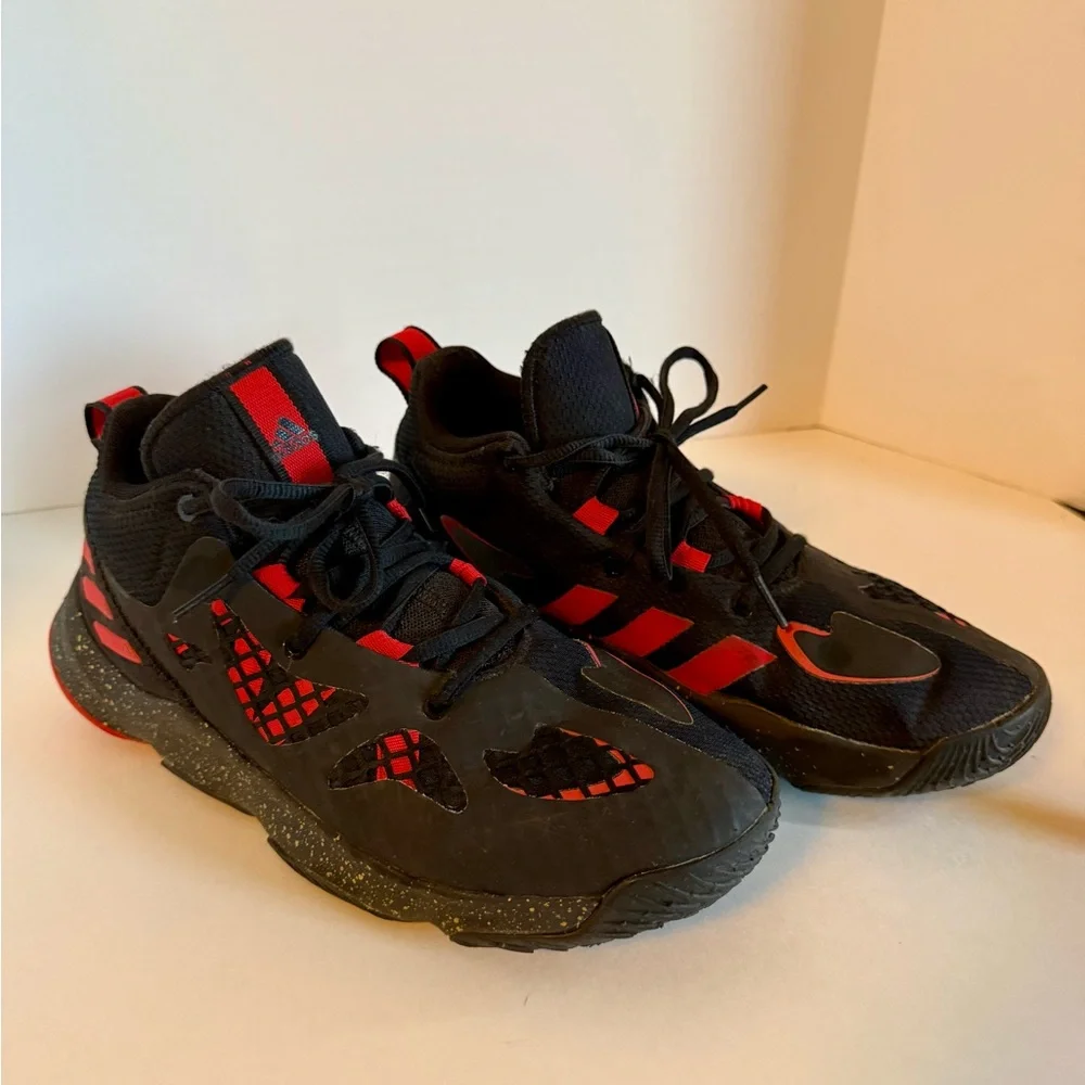 Adidas Mens Vivid Red Black PRO N3XT 2021 Low Size 8 Basketball Shoes(0011)A10‎